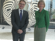 Australian Ambassador to France, Her Excellency Gillian Bird and IOI President Chris Field in Paris