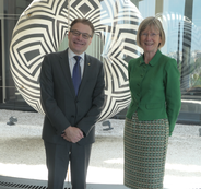 Australian Ambassador to France, Her Excellency Gillian Bird and IOI President Chris Field in Paris