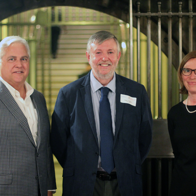Ontarian Ombudsman Paul Dubé and Deputy Ombudsman Barbara Finlay with IOI President Peter Tyndall