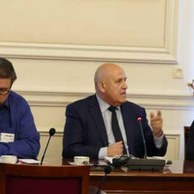 Sabine Laruelle, Présidente du Sénat et Marc Bertrand, Médiateur de la Wallonie et de la Fédération Wallonie-Bruxelles