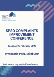 SPSO Complaints Improvement Conference