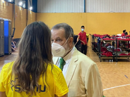 El Defensor del Pueblo durante una visita a un Centro de Estancia Temporal en Ceuta