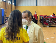 El Defensor del Pueblo durante una visita a un Centro de Estancia Temporal en Ceuta