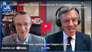 Ombudsman Deering (r.) at "That OA Thing" podcast