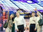 President Field and his Chief of Staff, Rebecca Poole, at Kaohsiung Formosa Boulevard Station’s ‘Dome of Light’