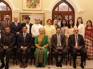 Ms. Ayesha Hamid, with Mr. Kaiser Saleem, Mr. Usman Asif, along with Senior management of SGS Pakistan and Mr. Siraj ud din, at the ISO/IEC 27001:2022 Information Security Management System certification ceremony, 21 September 2026.
