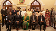 Ms. Ayesha Hamid, with Mr. Kaiser Saleem, Mr. Usman Asif, along with Senior management of SGS Pakistan and Mr. Siraj ud din, at the ISO/IEC 27001:2022 Information Security Management System certification ceremony, 21 September 2026.