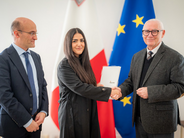Ms Jodie Mary Farrugia receives Ombudsman Prize in Law