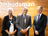 (from left) Te Makau Ariki Atawhai, Kīngi Tūheitia Pōtatau Te Wherowhero VII, Chief Ombudsman Peter Boshier