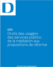Le rapport sur les droits des usagers des services est maintant disponible
