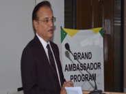 Mr Sohail Rajput addresses students at the IBA University Karachi