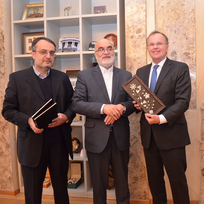 Ambassador Gharib Abadi, H.E. Justice Seraji, IOI Secretary General Kräuter