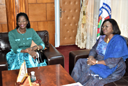 Rencontre officielle entre le Médiateur du Faso et la Ministre de la Justice, des Droits Humains et de la Promotion Civique