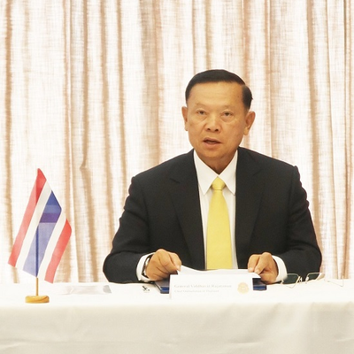 Chief Ombudsman Rajatanun speaks at MOU signing ceremony