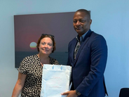 Ms Parys met with Curaçao Ombudsman, Mr Concincion, during her holiday