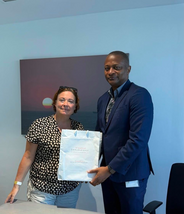 Ms Parys met with Curacao Ombudsman, Mr Concincion, during her holiday