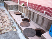 Defective sewage works
