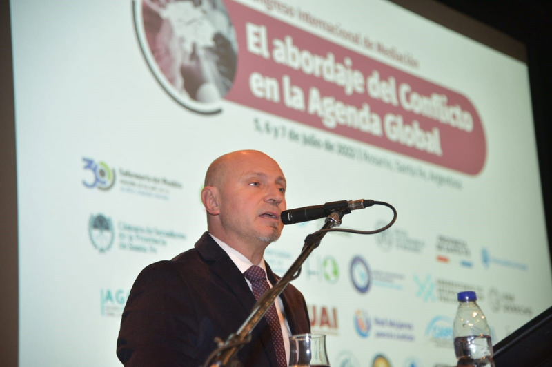 Gabriel Savino en el Congreso Internacional de Mediación “El abordaje del conflicto en la agenda global”
