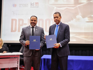 el Defensor del Pueblo, Pablo Ulloa, y el presidente del INDOTEL, Guido Gómez Mazara