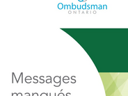 Le nouveau rapport montre que le gouvernement de l'Ontario n'a pas respecté ses obligations au titre de la LSF