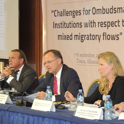 IOI Secretary General speaks on migration issues in Tirana