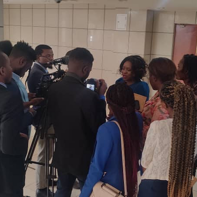 Ombudsman Grace Malera during the media interview