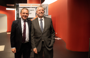 National Ombudsman Reinier van Zutphen and Irish Ombudsman and IOI President Peter Tyndall at the conference "Who will participate? Citizens and government in 2030?"